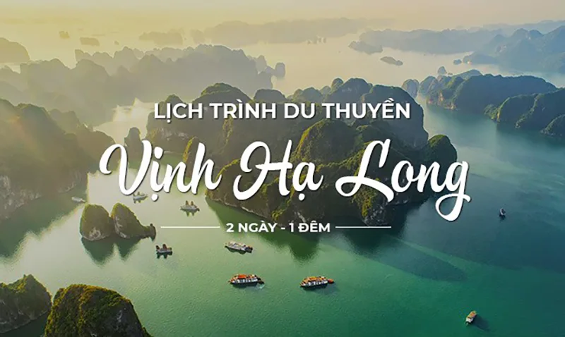 Lộ trình du lịch trên tàu đêm tại vịnh Hạ Long