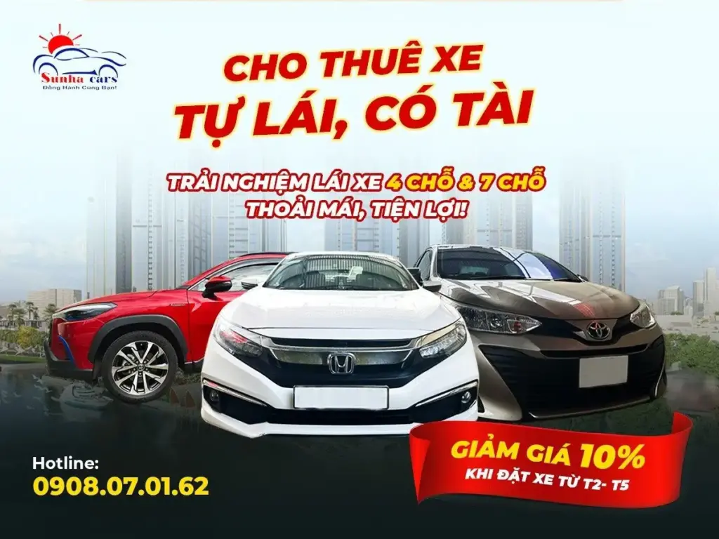 Những ưu đãi khi thuê xe tự lái